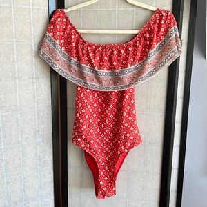 Anthropology one piece bathing suit lg